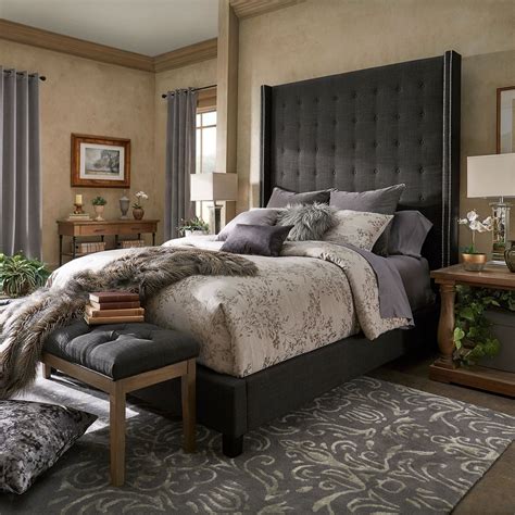 modern beds with high headboards.